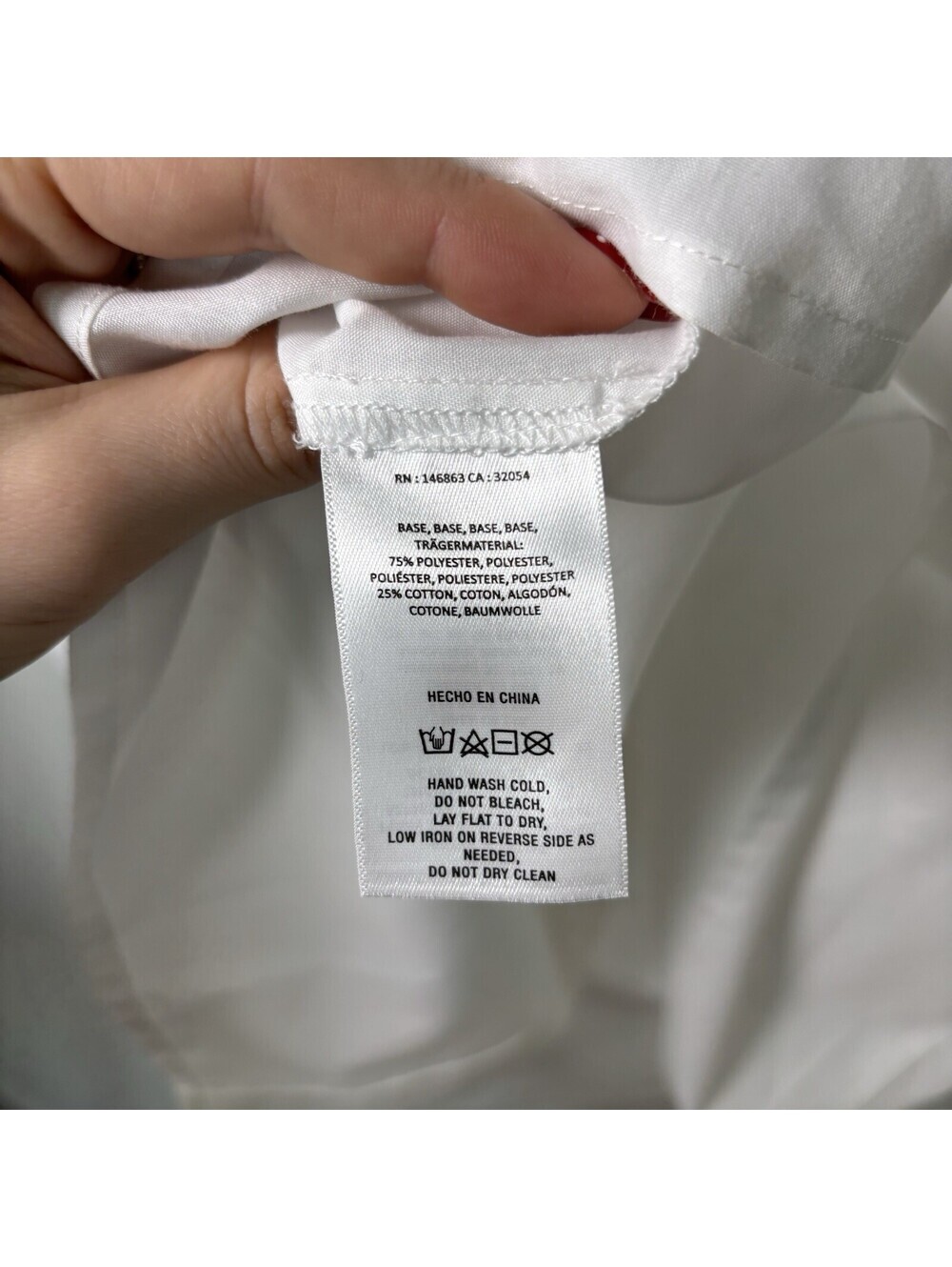 Mare Mare x Anthropologie White Cotton Button Up Tie Sleeve Women’s Size XL EUC - Picture 6 of 8